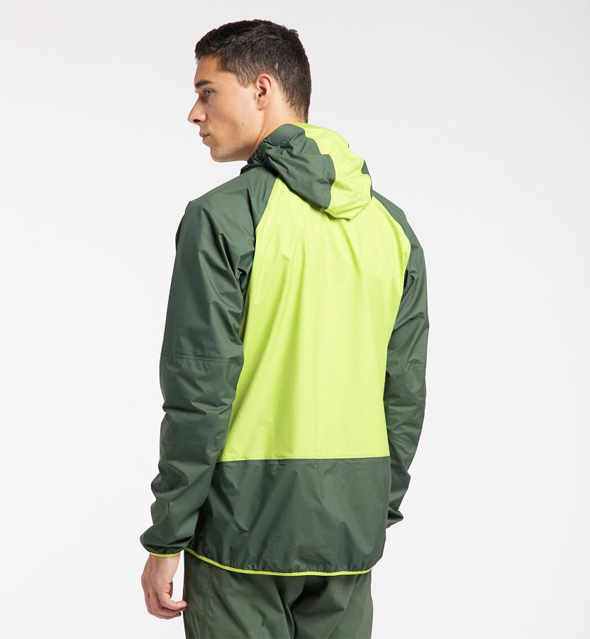 Haglöfs Mens L.I.M Comp Waterproof Jacket Light Green New Zealand 34127VFIW